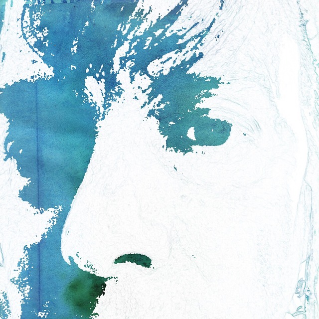 Free Blue Selfie illustration and picture