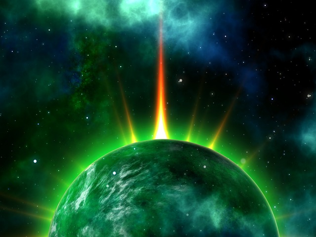 Free background universe lightning illustration