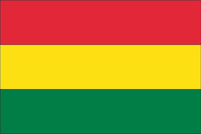 Free flag country bolivia vector