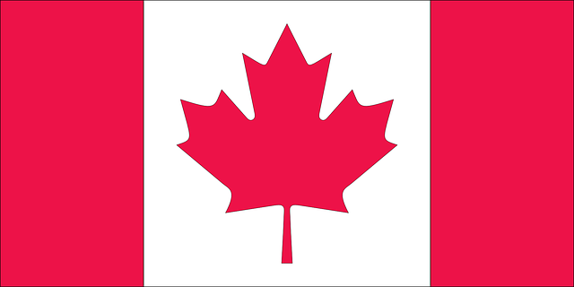 Free flag country canada vector
