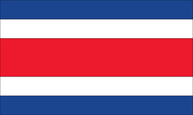 Free flag country costa rica illustration