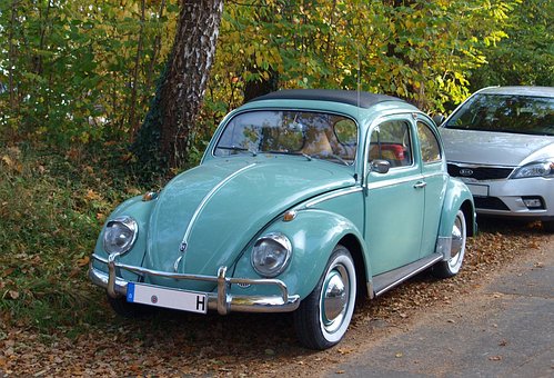 Vw Beetle, Vw, Oldtimer, Volkswagen, Old