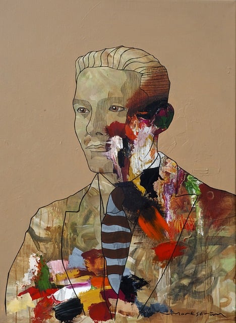 Free portrait painting man illustration