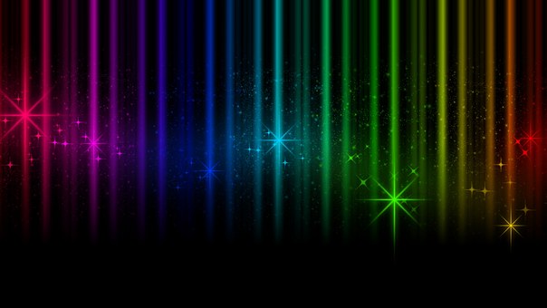 Schwarz, Regenbogen, Hintergrund, Bunt