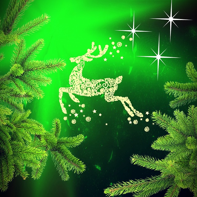 Free christmas reindeer happy illustration