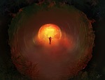 hell, nature, red