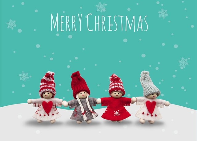 Free christmas angel winter illustration