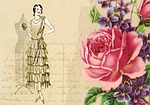vintage, flapper, lady