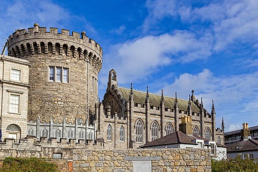Dublin, Castle, Ireland, Monument