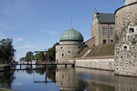 castle, mote, water