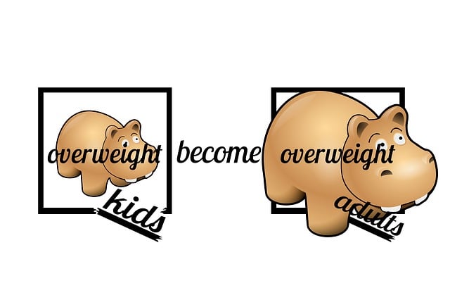 Free remove overweight children illustration