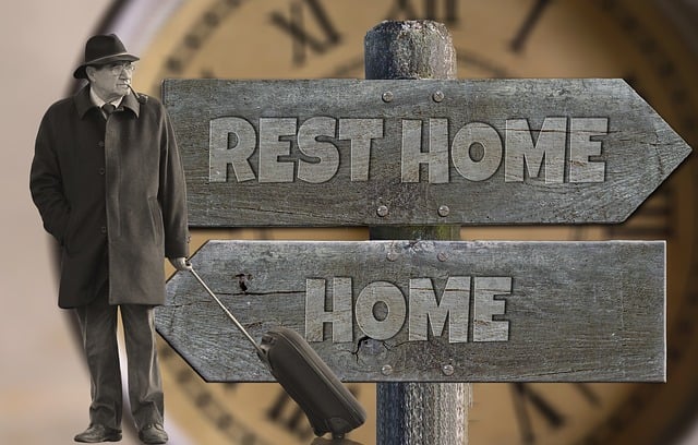 Free man retirement home person illustration
