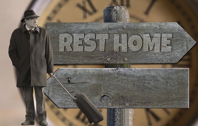 Free man retirement home person illustration