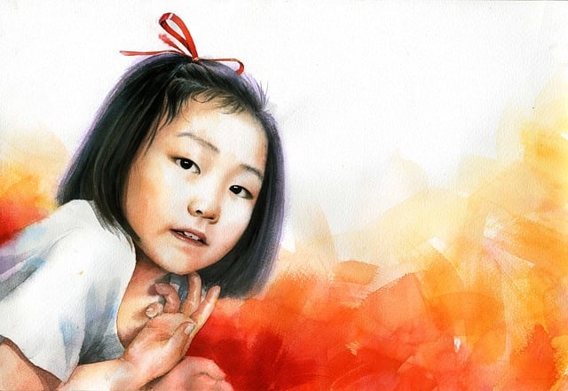Free portrait watercolor watercolor art illustration