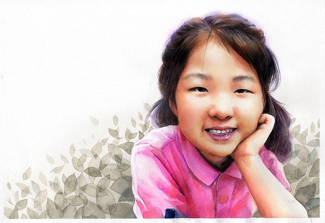 Free portrait watercolor watercolor art illustration