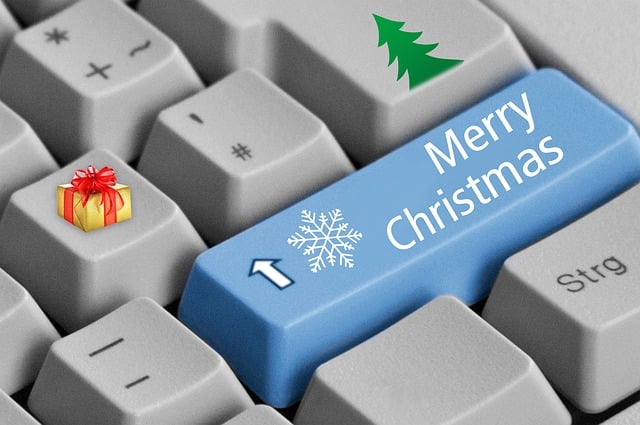 Free keyboard christmas christmas buttons illustration