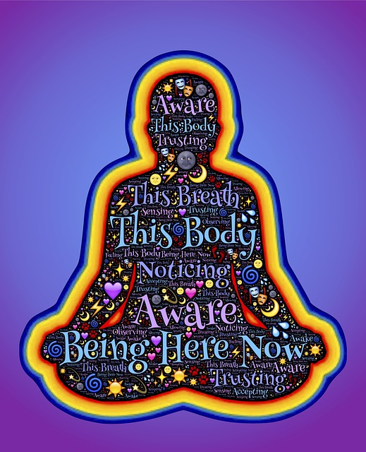 Free vipassana yoga meditation illustration
