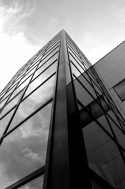 Arkitektur, Glas, Bygning, Kontorbygning