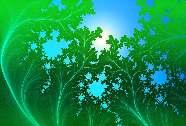 Free abstract fractal template illustration