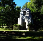 cemetery, art deco, mausoleum