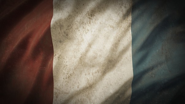 Frankrigs Flag, Frankrig, Flag, Sepia