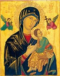 mother of perpetual help, icon, madonna