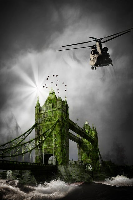 Free england tower bridge future illustration
