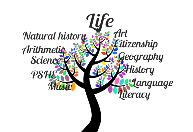 Free School Tree illustration and picture