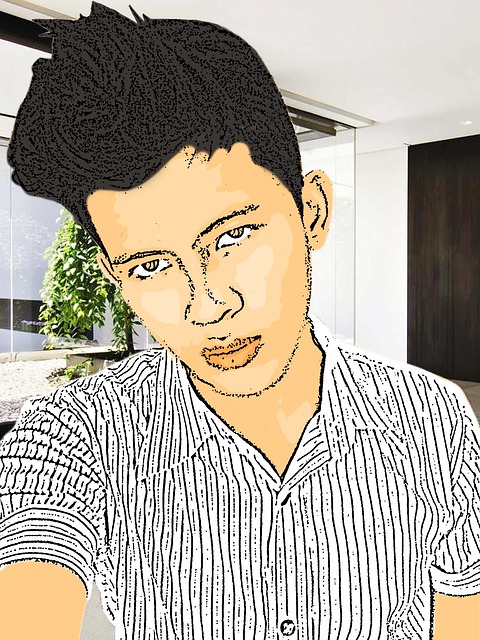 Free cartoon portrait men illustration