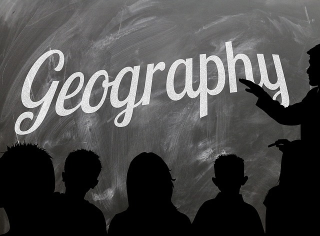 Free school board geography illustration