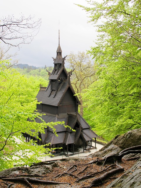 Free Church Standing Wood photo and picture