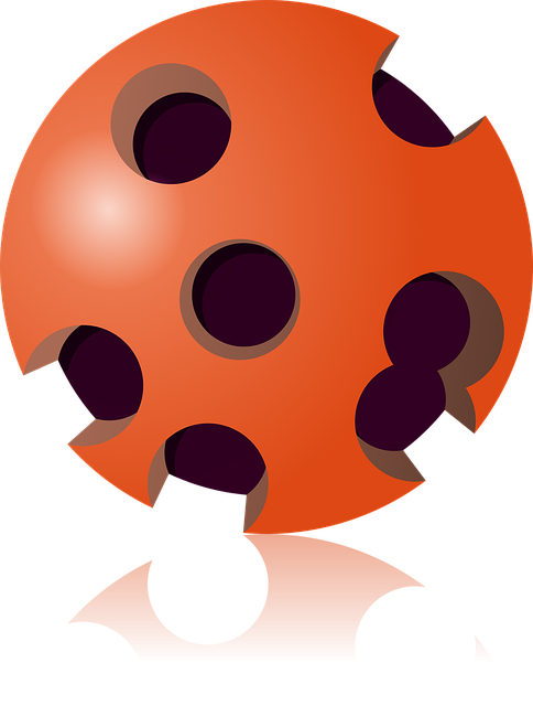 Free ball 3d holes vector