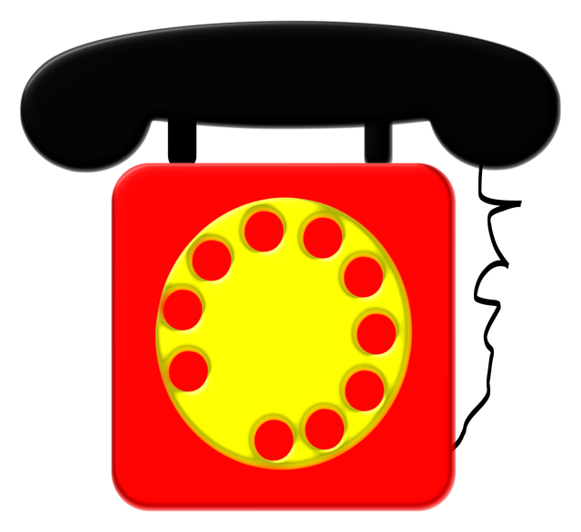 Free phone communication make a phone call illustration