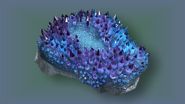 Free minerals crystals rock illustration