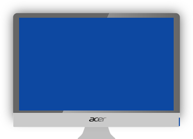 Free computer acer blue vector