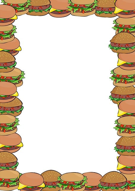 Free food meals cartoon illustration