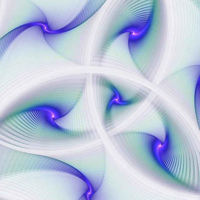 Free swirling movement flow illustration