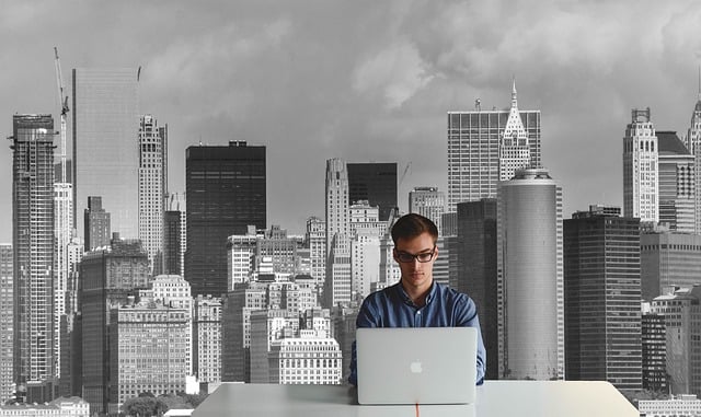 Hombre, Cuaderno, Nueva York, Empresario