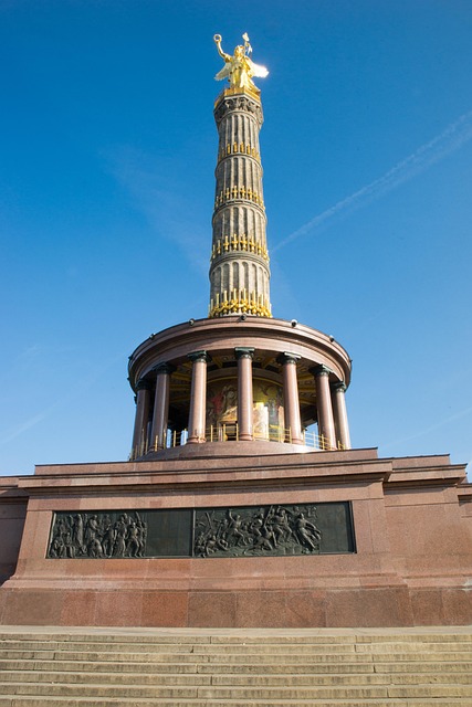Berlín, Siegessäule, Anděl, Německo