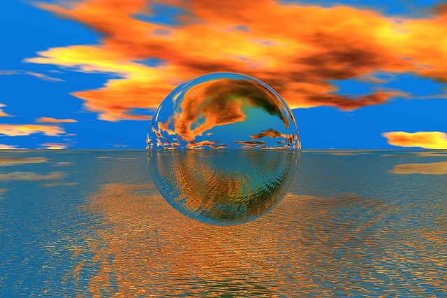 Free sphere nature reflection illustration