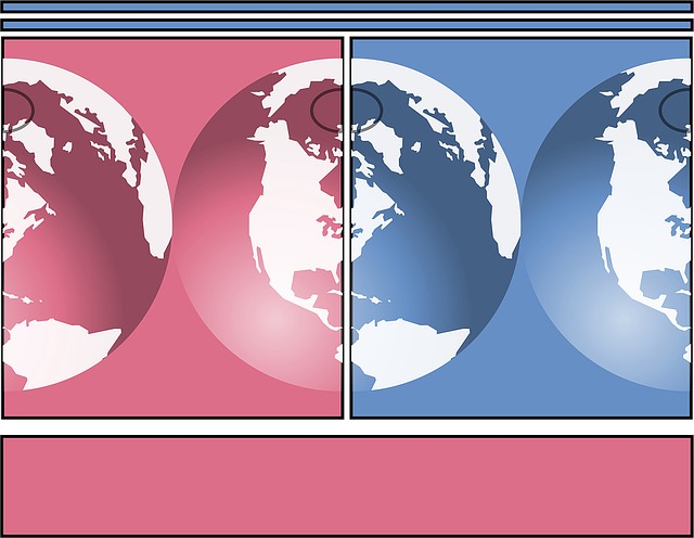 Free world globe banner illustration