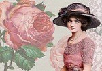 vintage, actress, collage