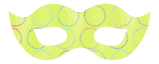 面具, 戏服, 眼睛, 绿色, 乐趣, 庆典, 蒙面, 模板, 狂欢, 装饰