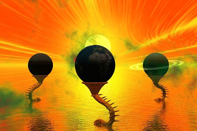 Free alien creation space illustration