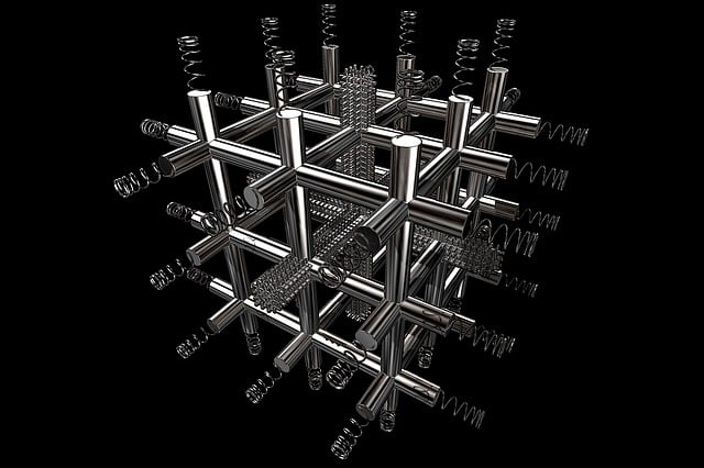 Free cube design technical illustration