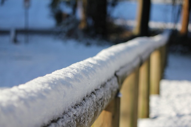 Rækværk, Sne, Vinter, Kold, Hvid, Sæson