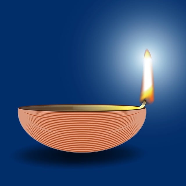 Free candle diwali diya illustration