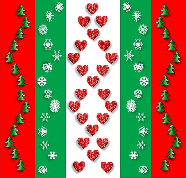 Free christmas snowflakes christmas trees illustration