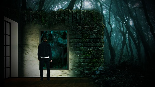 Free lineup mirror forest illustration