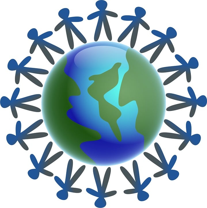 world globe men around the free image on pixabay